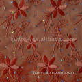 Spray Printed Chiffon With Embroidery And Spangle